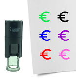 Stempel of Stempeltje van het Euro teken 10mm rond
