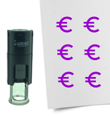 Stempel of Stempeltje van het Euro teken 10mm rond