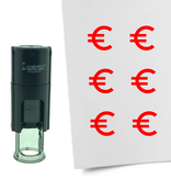 Stempel of Stempeltje van het Euro teken 10mm rond
