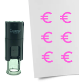 Stempel of Stempeltje van het Euro teken 10mm rond