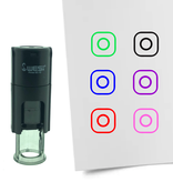 Stempel of Stempeltje van het Instagram Logo 10mm rond