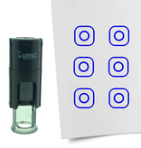 Stempel of Stempeltje van het Instagram Logo 10mm rond