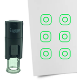 Stempel of Stempeltje van het Instagram Logo 10mm rond