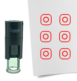 Stempel of Stempeltje van het Instagram Logo 10mm rond