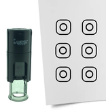 Stempel of Stempeltje van het Instagram Logo 10mm rond