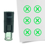 Stempel of Stempeltje van een Checkbox met kruisje 10mm rond