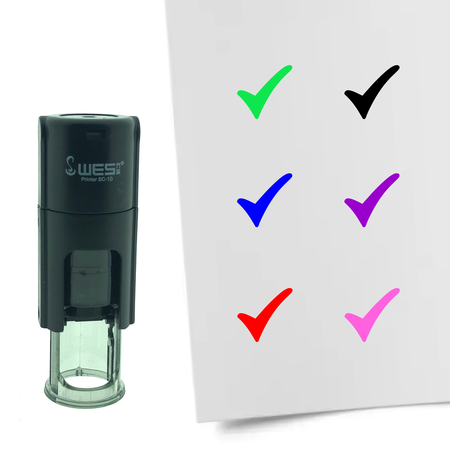 Stempel of Stempeltje van een Vinkje 10mm rond