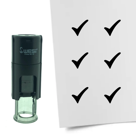 Stempel of Stempeltje van een Vinkje 10mm rond