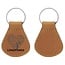 Sleutelhanger in leer of kunstleer met een logo,  wisselende teksten  of nummers - vanaf 100 stuks te bestellen met brandstempels.