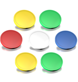 Blanco lockermunt of winkelwagenmunt  €1  formaat, per 100 stuks verkrijgbaar  in diverse kleuren voor Koppen Europe