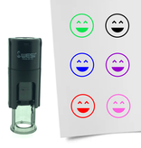 Stempel of Stempeltje van een Smiley Vrolijk 10mm rond