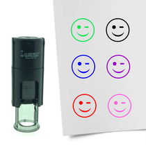 Stempel Smiley Knipoog