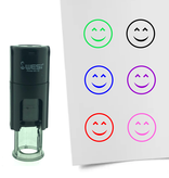 Stempel of Stempeltje van een Smiley Content 10mm rond