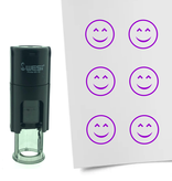 Stempel of Stempeltje van een Smiley Content 10mm rond