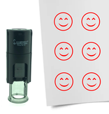 Stempel of Stempeltje van een Smiley Content 10mm rond
