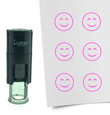 CombiCraft Stempel of Stempeltje van een Smiley Content 10mm rond