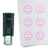 Stempel of Stempeltje van een Smiley Content 10mm rond