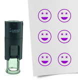 CombiCraft Stempel of Stempeltje van een Smiley Trots 10mm rond