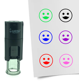 Stempel of Stempeltje van een Smiley Vrouwelijk 10mm rond