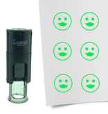Stempel of Stempeltje van een Smiley Vrouwelijk 10mm rond