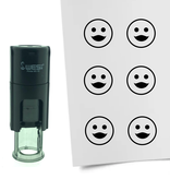 Stempel of Stempeltje van een Smiley Vrouwelijk 10mm rond