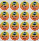 Domingstickers, stickers of logo's die bedekt worden door een laagje kunsthars.  Logoplaatjes voorzien van een laagje epoxy