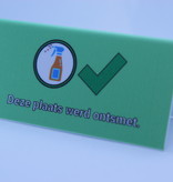 Tafelbordje polystyreen met eigen ontwerp in full colour