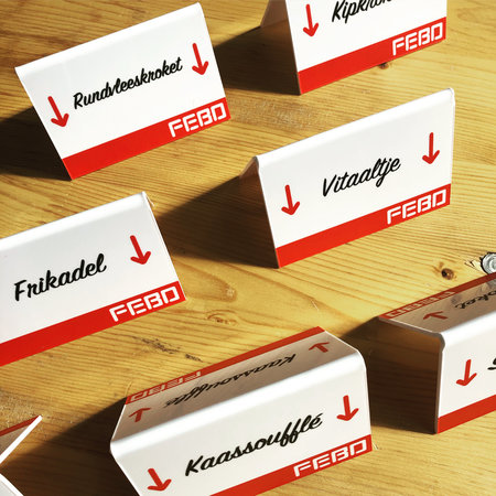 Tafelbordje polystyreen met eigen ontwerp in full colour