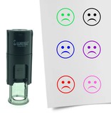 Stempel of Stempeltje van een Smiley Wanhopig 10mm rond