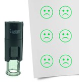 Stempel of Stempeltje van een Smiley Wanhopig 10mm rond