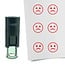 Stempel of Stempeltje van een Smiley Wanhopig 10mm rond