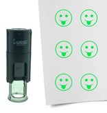 Stempel of Stempeltje van een Smiley Grappig 10mm rond