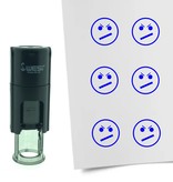 Stempel of Stempeltje van een Smiley Ontevreden 10mm rond