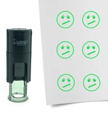 Stempel of Stempeltje van een Smiley Ontevreden 10mm rond