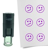Stempel of Stempeltje van een Smiley Ontevreden 10mm rond