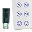 Stempel of Stempeltje van een Smiley Weird 10mm rond