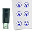 Stempel of Stempeltje van een Smiley Geschrokken 10mm rond