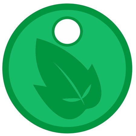 Borghuis Winkelwagenmunt €0,50 formaat - met gaatje in reliëf - per 1000 stuks te bestellen in de kleur GROEN