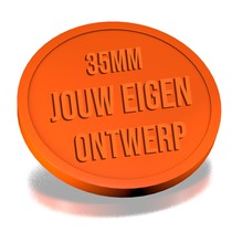 Plastic Reliëfmunten Ø35mm - 1000 stuks