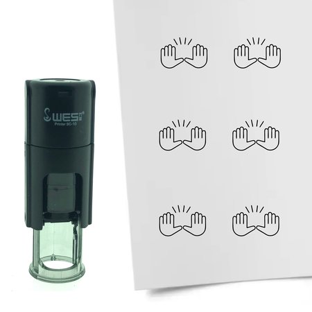 Stempel of Stempeltje van een Hallelujah 10mm rond