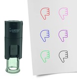 Stempel of Stempeltje van een Duim naar beneden 10mm rond