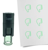 Stempel of Stempeltje van een Duim naar beneden 10mm rond