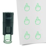 Stempel of Stempeltje van een Middelvinger 10mm rond