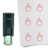 Stempel of Stempeltje van een Middelvinger 10mm rond