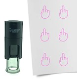 Stempel of Stempeltje van een Middelvinger 10mm rond