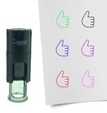 Stempel of Stempeltje van een Duim omhoog 10mm rond