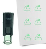 Stempel of Stempeltje van een Spierbal rollen 10mm rond