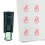 Stempel of Stempeltje van een Victory hand / Peace 10mm rond