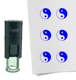 Stempel of Stempeltje van een Yin Yang symbool 10mm rond