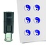 Stempel of Stempeltje van een Yin Yang symbool 10mm rond